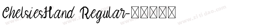 ChelsiesHand Regular字体转换